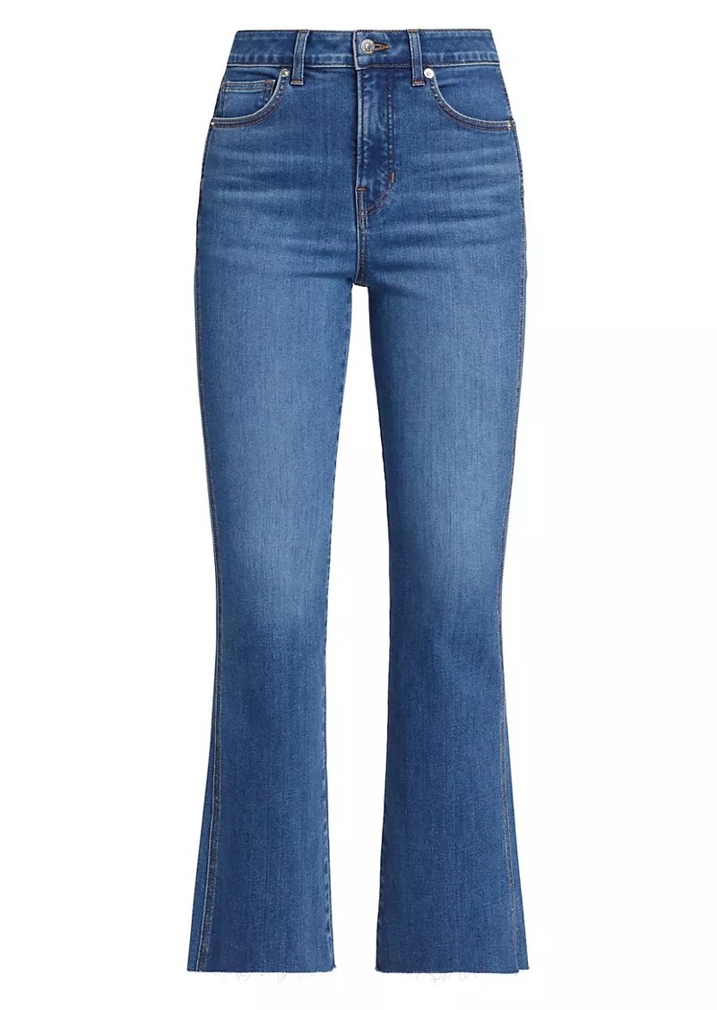 Veronica Beard Carson High-Rise Stretch Flare Ankle Jeans