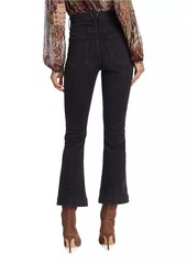 Veronica Beard Carson High-Rise Stretch Flared Ankle Jeans