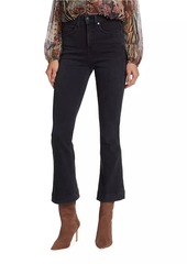 Veronica Beard Carson High-Rise Stretch Flared Ankle Jeans