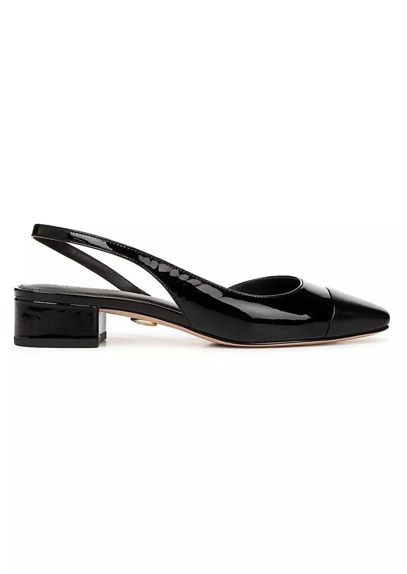 Veronica Beard Cecile 50MM Patent Leather Slingback Pumps