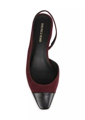 Veronica Beard Cecile 50MM Suede Slingback Pumps