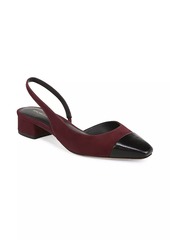 Veronica Beard Cecile 50MM Suede Slingback Pumps