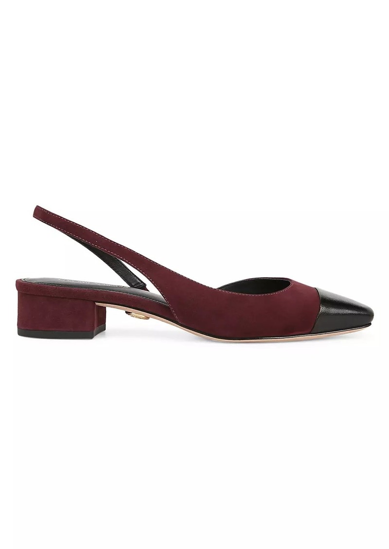 Veronica Beard Cecile 50MM Suede Slingback Pumps