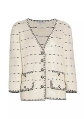 Veronica Beard Ceriani Sequined Cotton Jacket