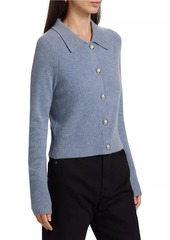 Veronica Beard Cheshire Cashmere Spread-Collar Cardigan