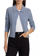 Veronica Beard Cheshire Cashmere Spread-Collar Cardigan