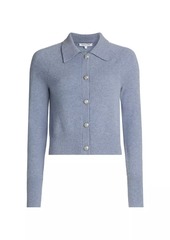 Veronica Beard Cheshire Cashmere Spread-Collar Cardigan