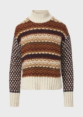 Veronica Beard Clary Turtleneck Wool-Blend Sweater