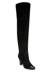 Veronica Beard Conrad Suede Over-The-Knee Boots