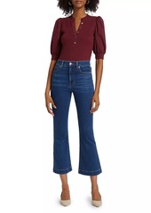 Veronica Beard Coralee Stretch-Cotton Top