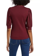 Veronica Beard Coralee Stretch-Cotton Top