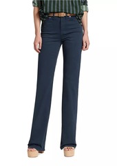 Veronica Beard Crosbie Cotton Wide-Leg Pants