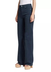 Veronica Beard Crosbie Cotton Wide-Leg Pants