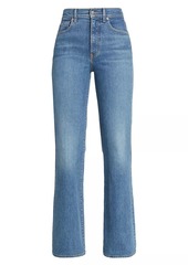 Veronica Beard Crosbie High-Rise Slim Straight-Leg Jeans