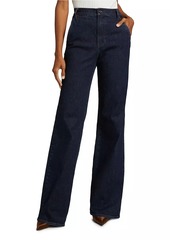 Veronica Beard Crosbie High-Rise Wide-Leg Jeans