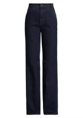 Veronica Beard Crosbie High-Rise Wide-Leg Jeans