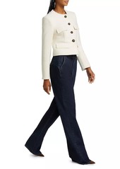 Veronica Beard Crosbie High-Rise Wide-Leg Jeans