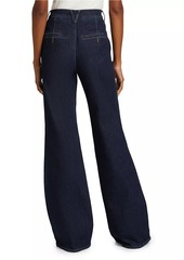 Veronica Beard Crosbie High-Rise Wide-Leg Jeans