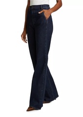 Veronica Beard Crosbie High-Rise Wide-Leg Jeans