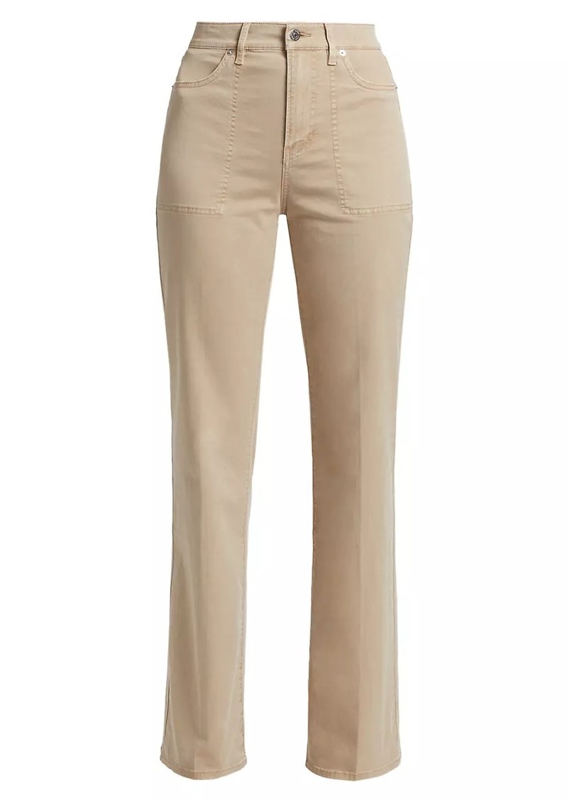 Veronica Beard Crosbie Straight-Leg Pants