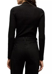 Veronica Beard Dahlia Mock Turtleneck Sweater