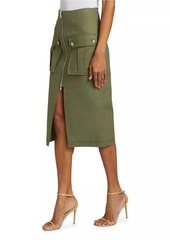 Veronica Beard Dallas Utility Midi-Skirt