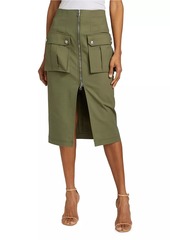 Veronica Beard Dallas Utility Midi-Skirt