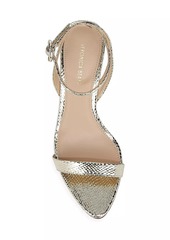 Veronica Beard Darcelle Metallic Leather Strappy Sandals