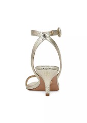 Veronica Beard Darcelle Metallic Leather Strappy Sandals