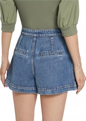 Veronica Beard Diaz Wrap Denim Skort