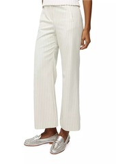 Veronica Beard Dova Pinstriped Flare Pants