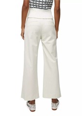 Veronica Beard Dova Pinstriped Flare Pants