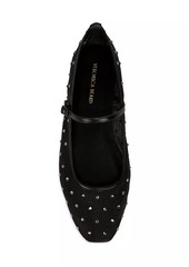 Veronica Beard Ellie Embellished Mesh Mary Janes