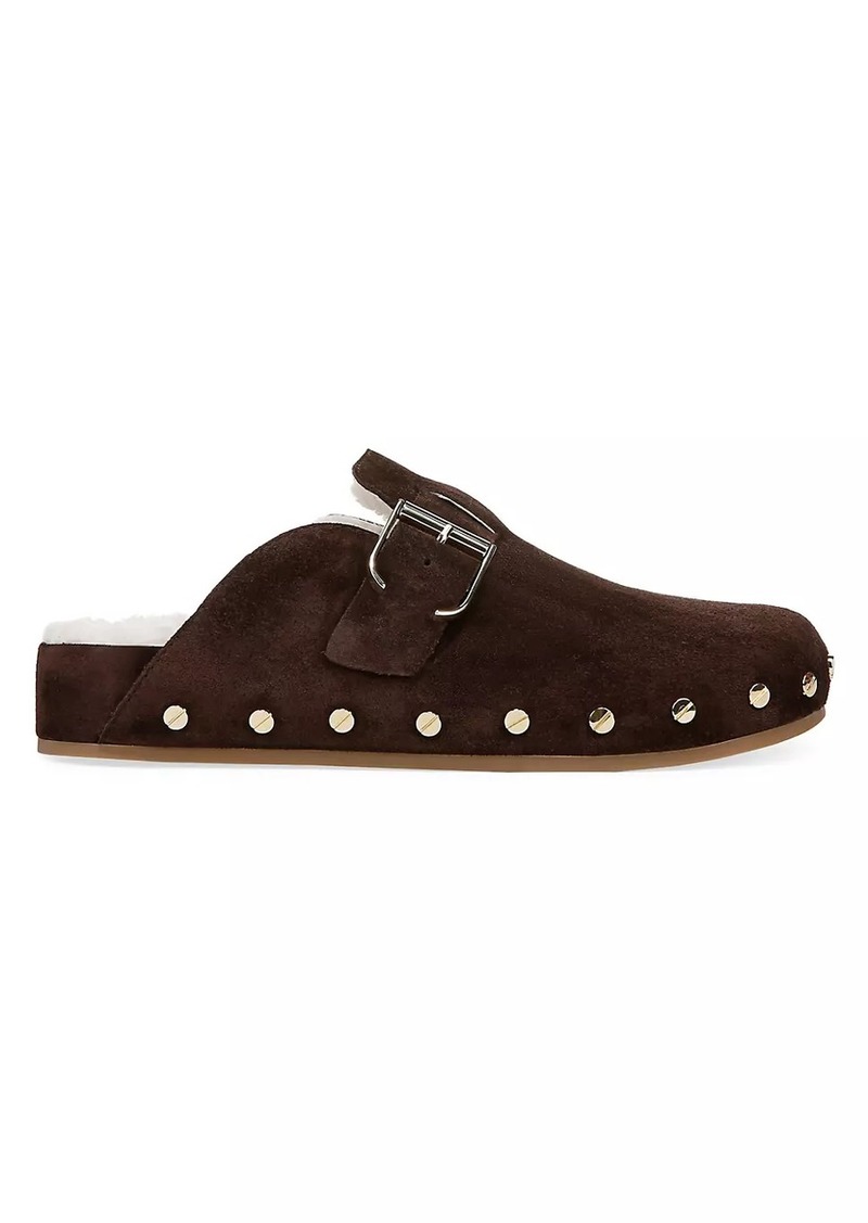 Veronica Beard Fern-2 Suede Mules