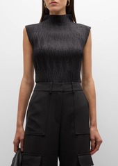 Veronica Beard Foxe Textured Sleeveless Top 