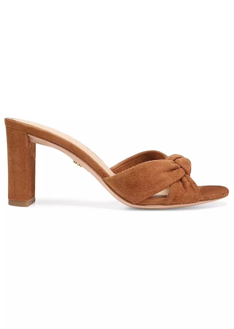 Veronica Beard Ganita 76MM Suede Knotted Sandals