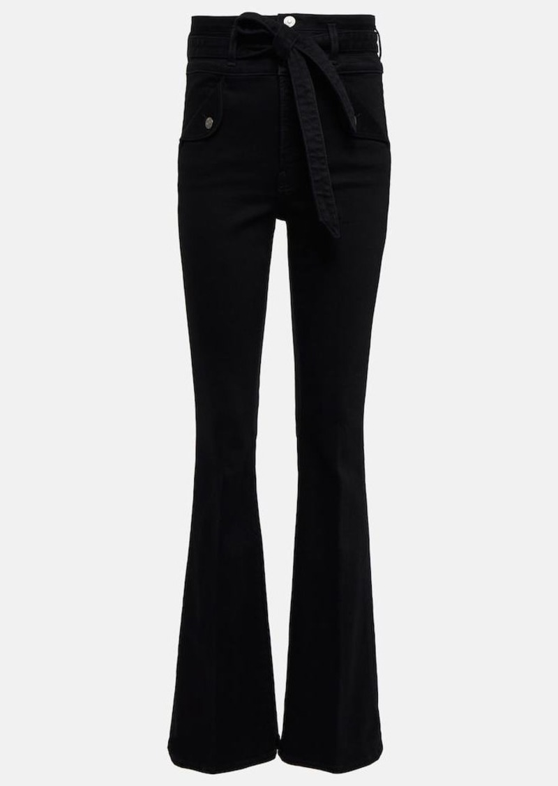 Veronica Beard Giselle high-rise flared jeans