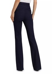 Veronica Beard Gracie Stretch-Denim Belted Pants