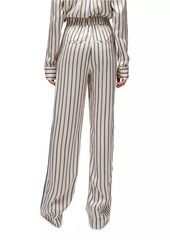 Veronica Beard Grigore Striped Wide-Leg Pants