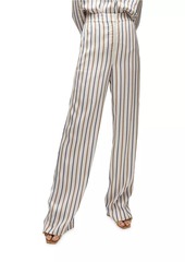 Veronica Beard Grigore Striped Wide-Leg Pants