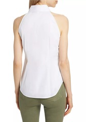 Veronica Beard Harper Cotton-Blend Sleeveless Shirt