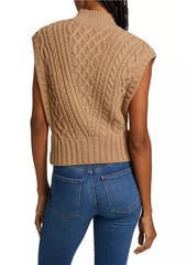 Veronica Beard Holton Cable-Knit Vest