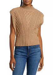 Veronica Beard Holton Cable-Knit Vest