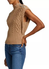 Veronica Beard Holton Cable-Knit Vest