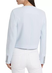 Veronica Beard Isola Crepe V-Neck Jacket