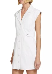 Veronica Beard Jax Cotton Sleeveless Minidress