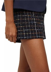 Veronica Beard Jazmin Cotton-Blend Tweed Shorts