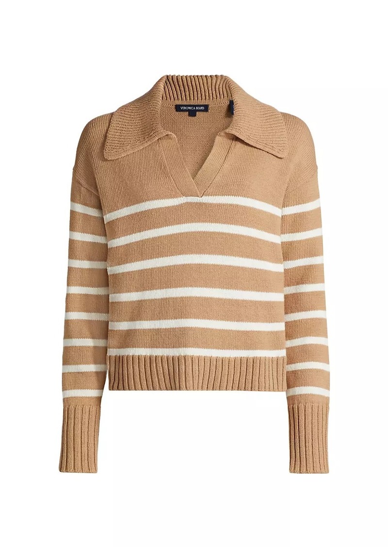 Veronica Beard Jovie Striped Pullover Sweater