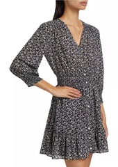 Veronica Beard Katari Floral Cotton Minidress