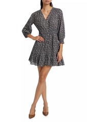 Veronica Beard Katari Floral Cotton Minidress